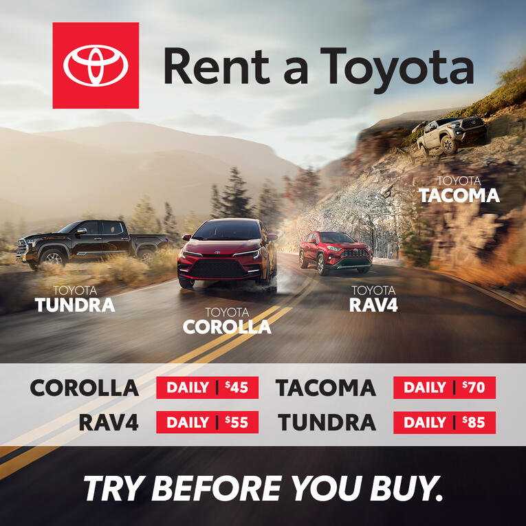 Rent a Toyota - McGee Toyota of Claremont