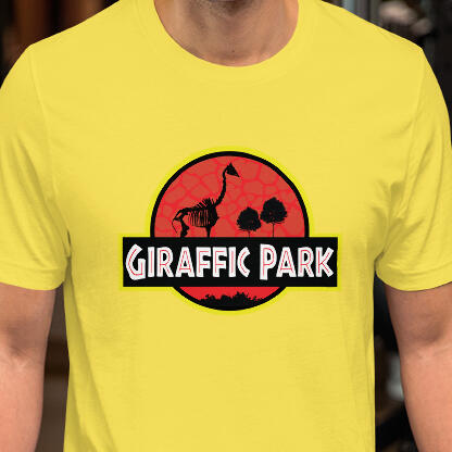 "Giraffic Park" Shirt Design