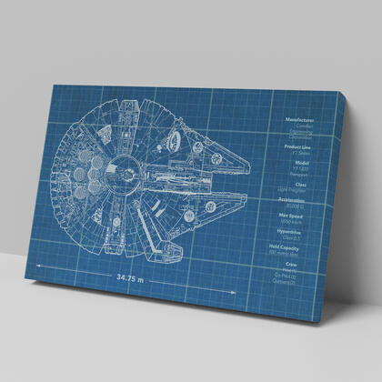 Millenium Falcon Blueprint Design